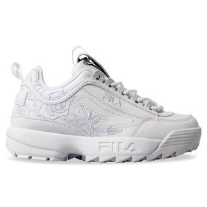 black and white fila disruptor